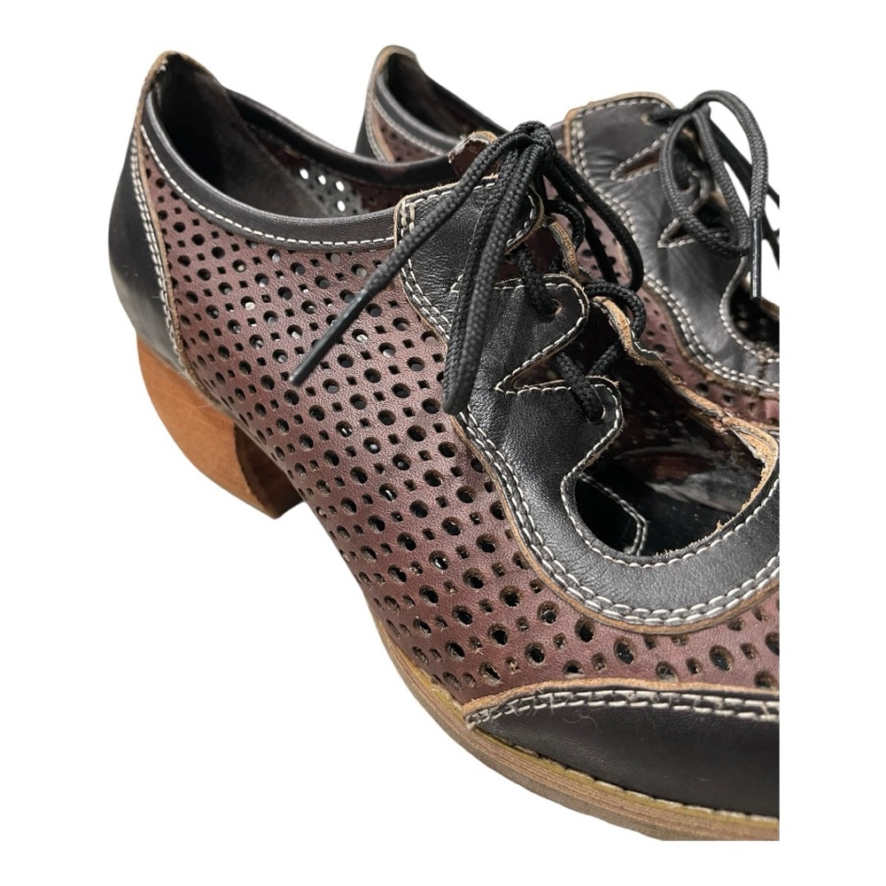 L’Artiste by Spring Step “Gabriel” Leather Oxford Heels – Size 9 Whimsigoth Boho - Picture 6 of 10